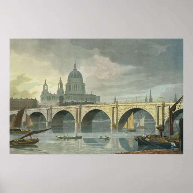 Südwestansicht der Kathedrale St. Pauls Poster (Vorne)