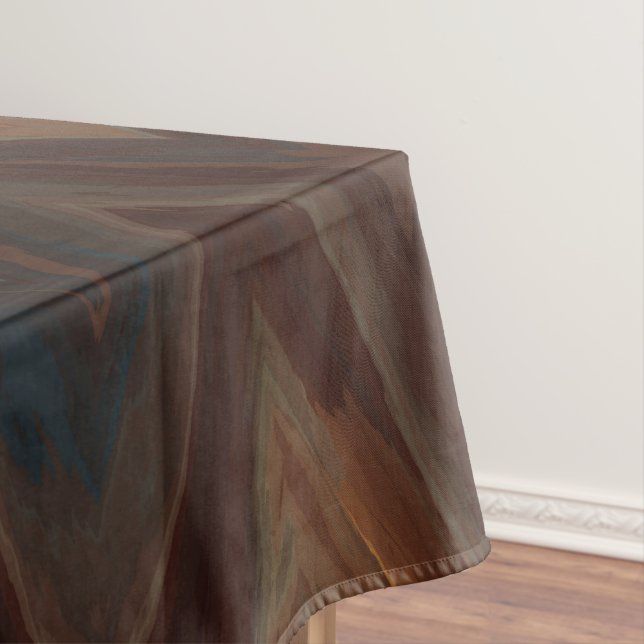 Südwestbraun Zickzack Tischdecke (Beispiel)