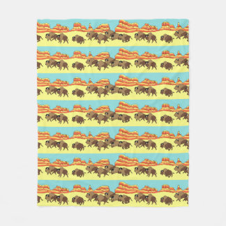 Südwestbüffel-Streifen Fleecedecke