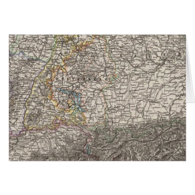 Südwestdeutschland und Schweiz (Vorderseite (Horizontal))