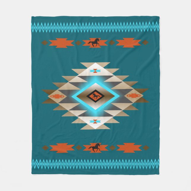 Südwesten 3 - Größe und Farbe ändern Fleecedecke (Vorderseite)