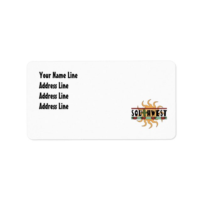 Südwesten - Rücksendeadresse Adressaufkleber (Vorne)