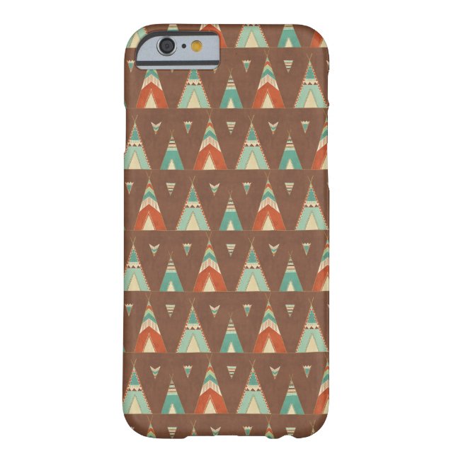 SüdwestenGeo Schritt| aquamarines Teepee-Muster Case-Mate iPhone Hülle (Rückseite)