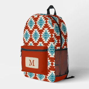 Südwestgeist - Indianerisch - Mit Monogramm Bedruckter Rucksack