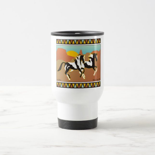 Südwestgeist-Reiterreise-Tasse Reisebecher (Mittel)