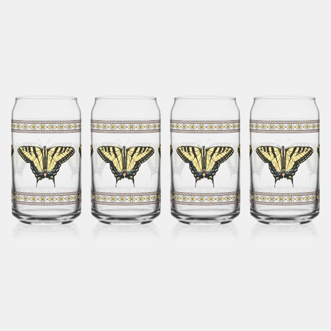 Südwestgelbes Frack Schmetterlinge Dosenglas (Links)