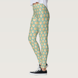 SüdwestGeo-Schritt   orange u. grünes Kreis-Must Leggings