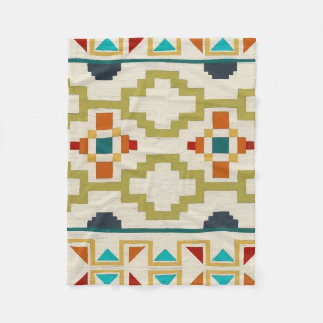 Südwestgeometrie I Fleecedecke (Vorderseite)