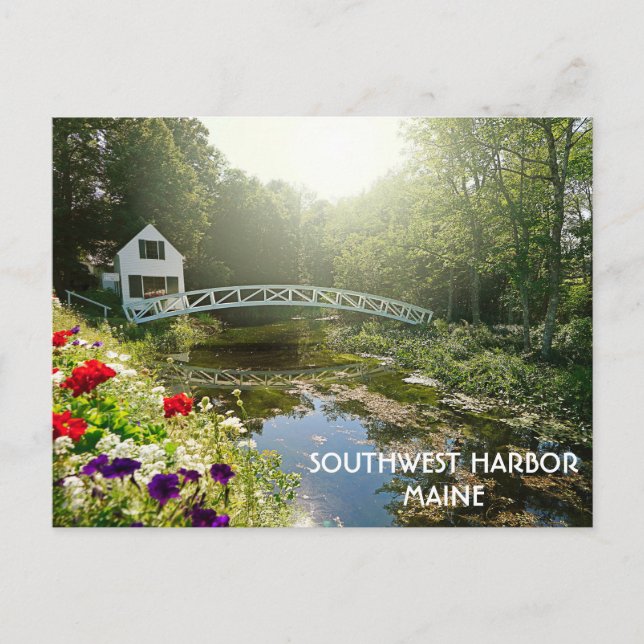Südwesthafen Maine Mount Desert Island Travel Postkarte (Vorderseite)