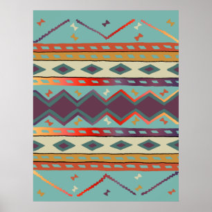 Südwestindische Blankendesign Print Poster