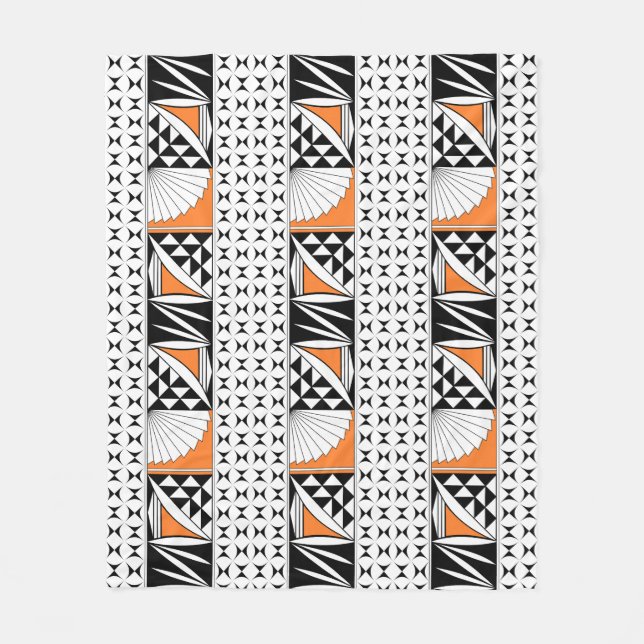 Südwestindischer Sonnenaufgang in Orange Fleecedecke (Vorderseite)