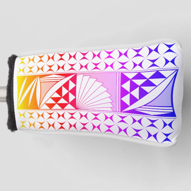 Südwestindischer Sonnenaufgang in Regenbogen Golf Headcover (Vorderseite)