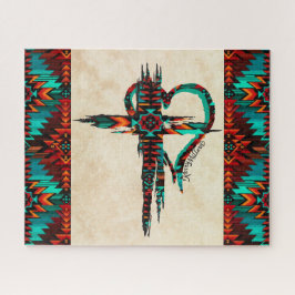 Südwestkreuz und Herz-Jigsaw-Puzzle Puzzle