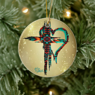 Südwestkreuz und Herz Weihnachtsschmuck