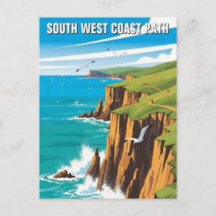Südwestküstenweg England Reise Postkarte