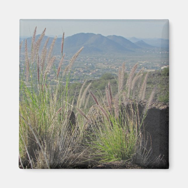 Südwestlandschaft Foto Ferngebirge Magnet (Vorne)
