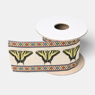 Südwestlich des Gelben Fracks Butterfly Ribbon Satinband