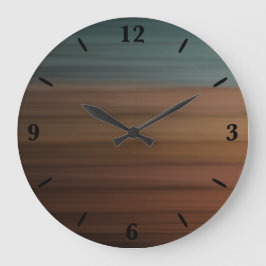 Südwestlich gestrichene Wüste Imitate Holz Große Wanduhr