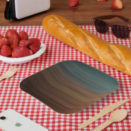 Südwestlich gestrichene Wüste Imitate Holz Pappteller