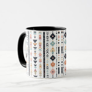 Südwestlich Navajo inspirierte geometrische Creme Tasse