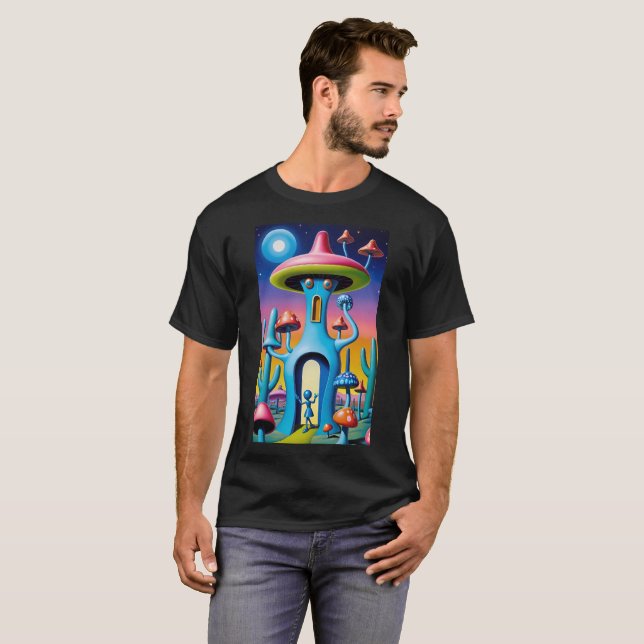 Südwestlich von Mushroom Town Shroombillies T-Shirt (Vorne ganz)