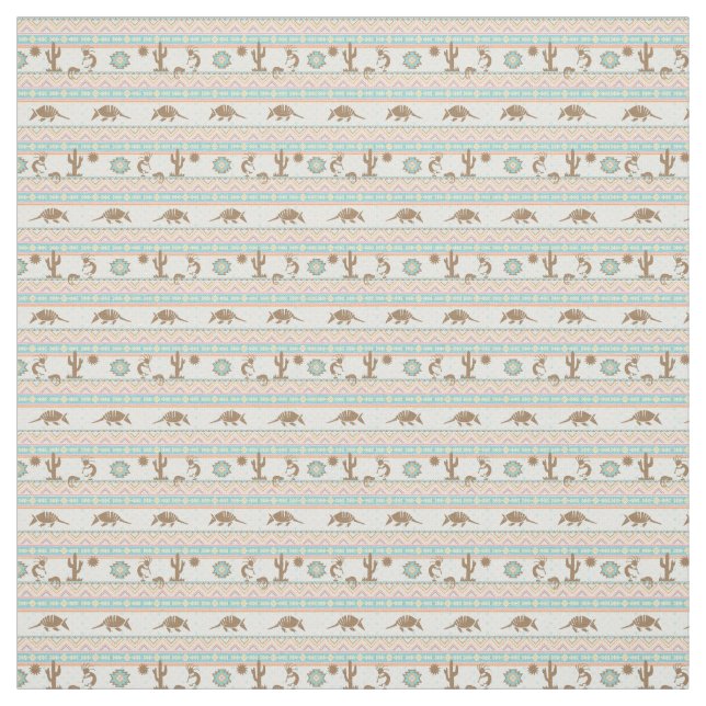 Südwestlich weiche Pastellstreifen kleine Drucke Stoff (Muster)