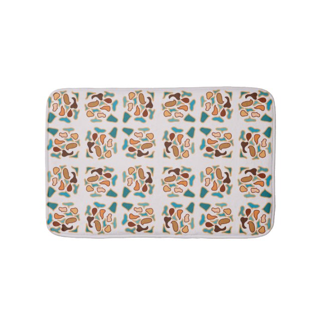 Südwestliche Abstrakte Erde Tone Art Badematte (Vorderseite)