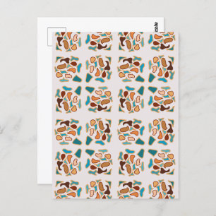 Südwestliche Abstrakte Erde Tone Art Postkarte