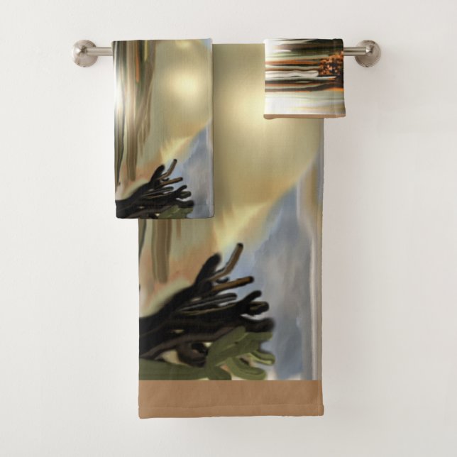 Südwestliche Abstrakte Kunst Badhandtuch Set (Insitu)