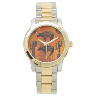 Südwestliche Bärenkunst Armbanduhr