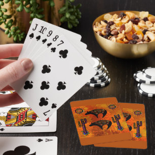 Südwestliche Bärenkunst Spielkarten