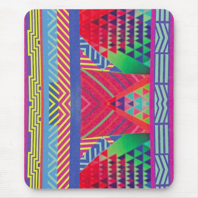südwestliche Grenzen und Dreiecke Collage Mousepad (Vorne)