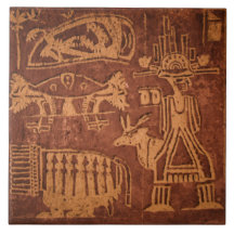 Südwestliche indianische Petroglyphe