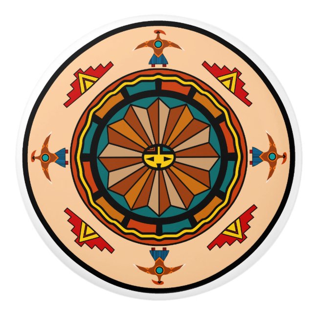 Südwestliche Keramik-Griffe Keramikknauf (Vorderseite)