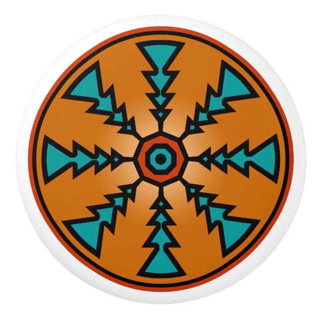 Südwestliche Keramik-Griffe Keramikknauf (Vorderseite)