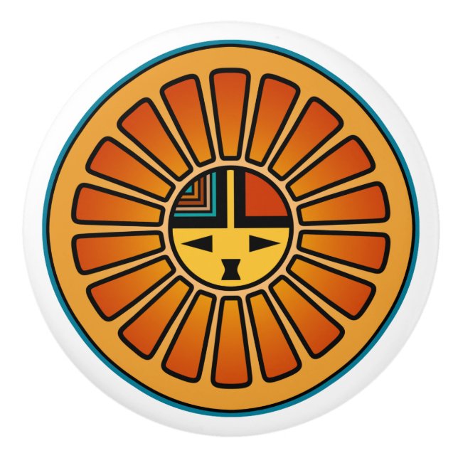 Südwestliche Keramik-Griffe Keramikknauf (Vorderseite)