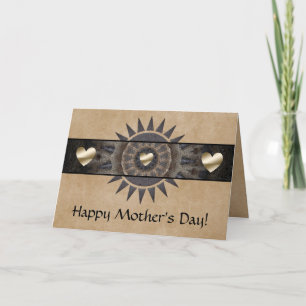 Südwestliche Muttertagskarte mit Herz Feiertagskarte