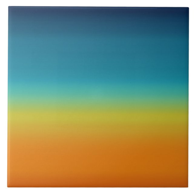 Südwestliche Sonnenuntergangsfarben Fliese (Vorderseite)
