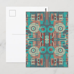 Südwestliche Stammesgeometrische Formen Abstrakte  Postkarte