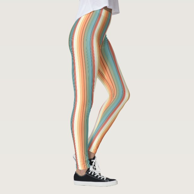 Südwestliche Streifen - Farbmut Leggings (Rechts)