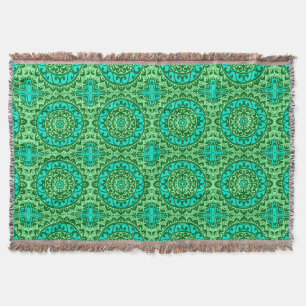 Südwestliche Sun Mandala Batik, Limettengrün Decke