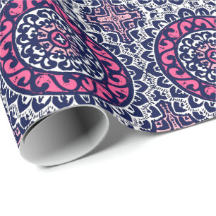 Südwestliche Sun-Mandala, -fuchsie, -marine u. Geschenkpapier