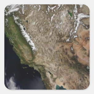 Südwestliche Vereinigte Staaten Quadratischer Aufkleber