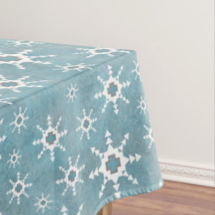Südwestliche Winterschneeflocken Tischdecke
