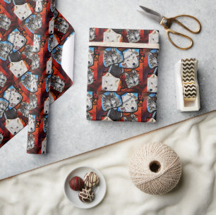 SÜDWESTLICHE WOLFKUNST GESCHENKPAPIER