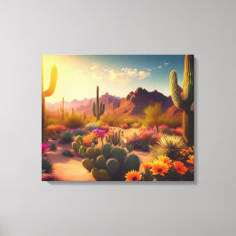 Südwestliche Wüste Gestrickte Canvas Print Leinwanddruck