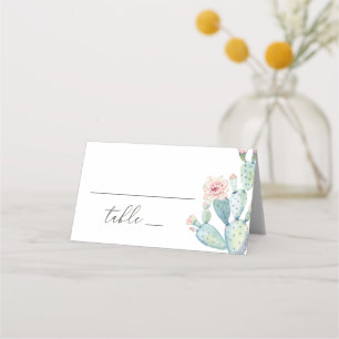 Südwestliche Wüstenkaktus-Hochzeit. Außenbereich-G Platzkarte