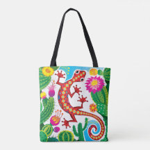 Südwestlicher Gecko mit Kaktusblüten