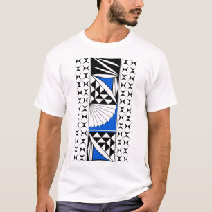 Südwestlicher Indianeraufstieg in Blau T-Shirt