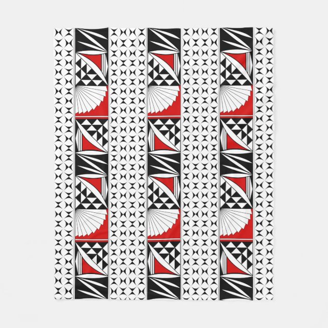 Südwestlicher Indianeraufstieg in Rot Fleecedecke (Vorderseite)